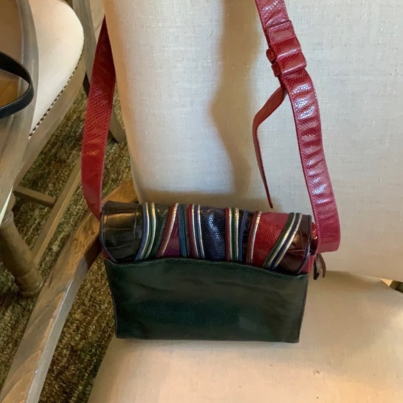 Vintage Sharif Handbag Purse in Reptile Leather - Picture 4 of 10